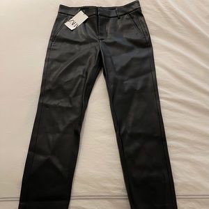 Zara vegan leather pants